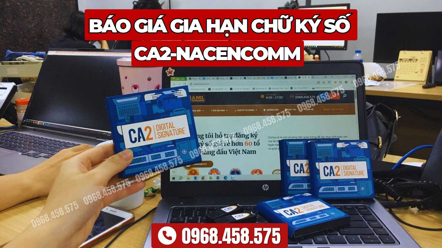 Gia hạn chữ ký số CA2 Nacencomm