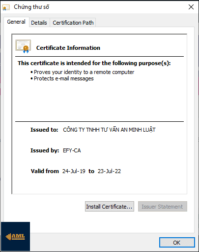 Ký số điện tử file PDF bằng chữ ký số EFY-CA
