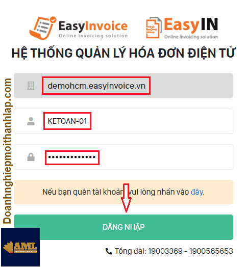 Phân quyền người dùng sử dụng phần mềm EasyInvoice