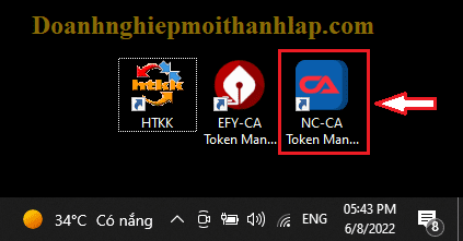 Cài đặt phần mềm NCCA Token Manager V1.0