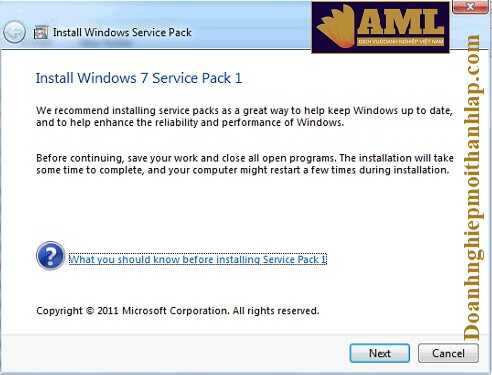 Sửa lỗi "This program requires Windows Service Pack 1 or later" khi cài Esigner 1.0.9