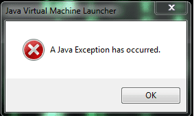 iTaxViewer báo lỗi A Java Exception has occurred