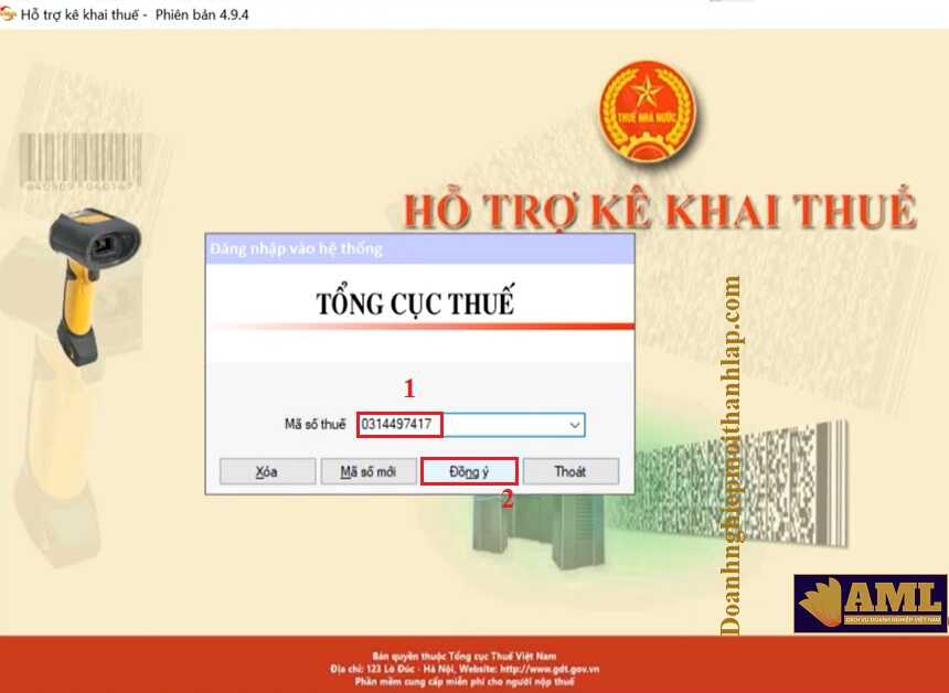 Sửa lỗi không gõ được Tiếng Việt có dấu trong HTKK