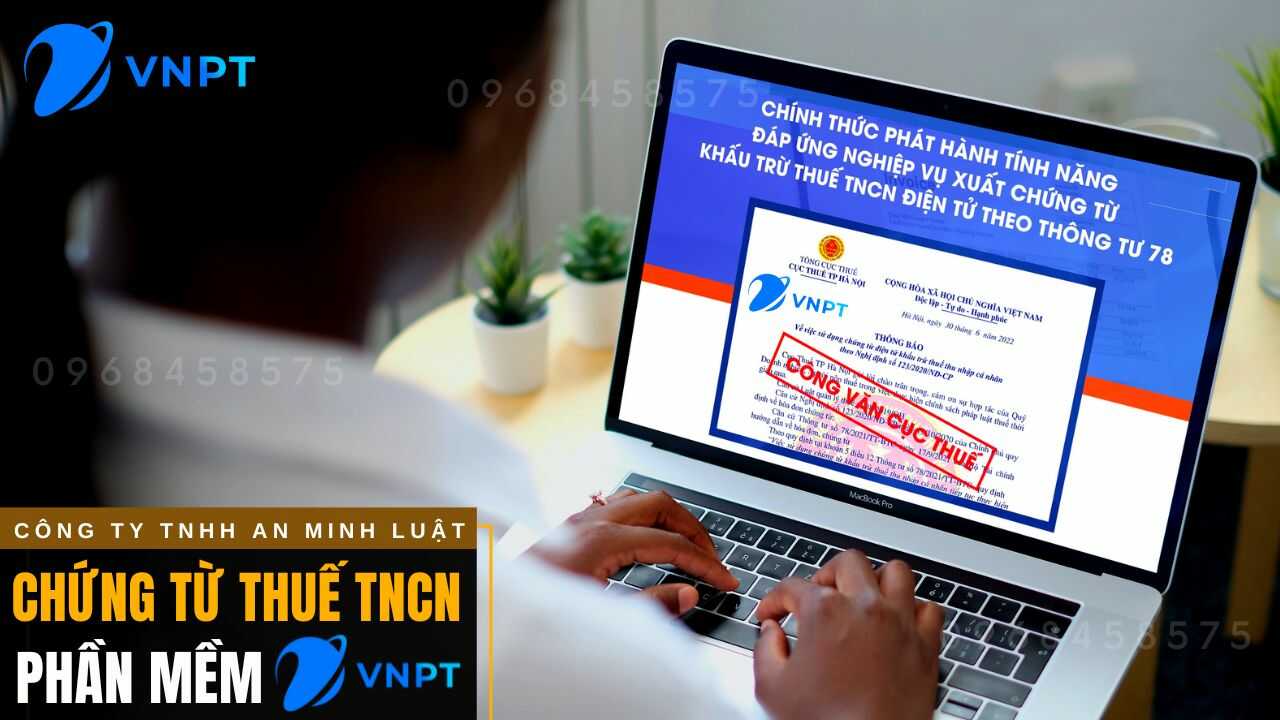 chứng từ khấu trừ thuế TNCN điện tử VNPT
