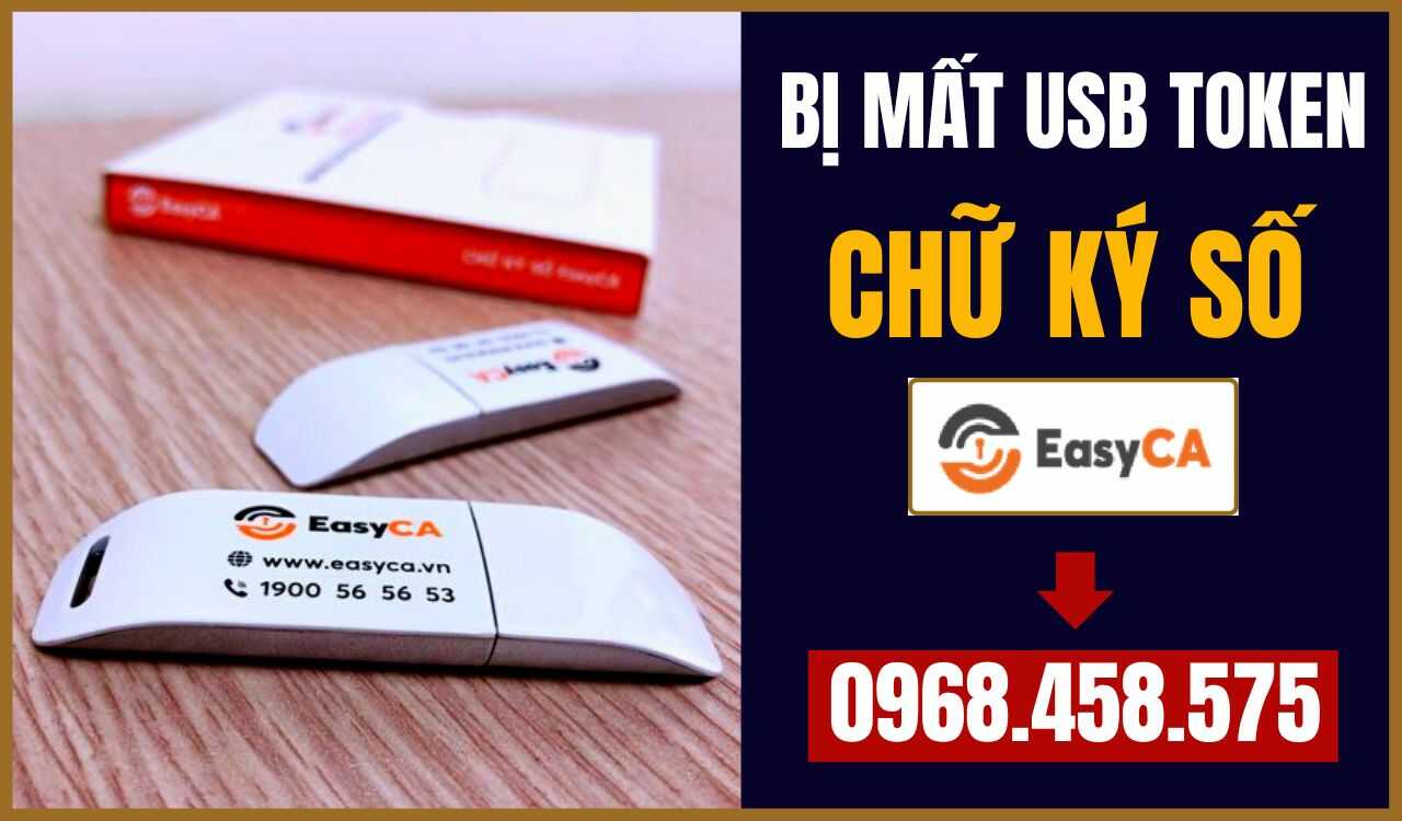 bị mất usb token chữ ký số easyca