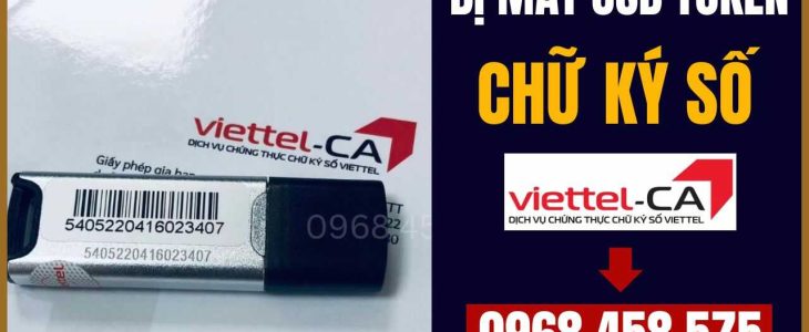 bị mất usb token chữ ký số viettel-ca