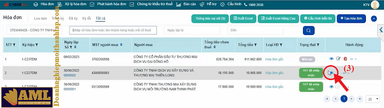 Cách tra cứu hóa đơn trên Cyberbill