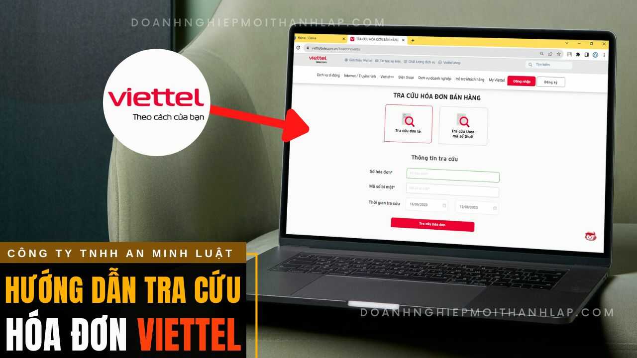 Tra cứu Hóa Đơn Bán Hàng VIETTEL trên Vietteltelecom.vn