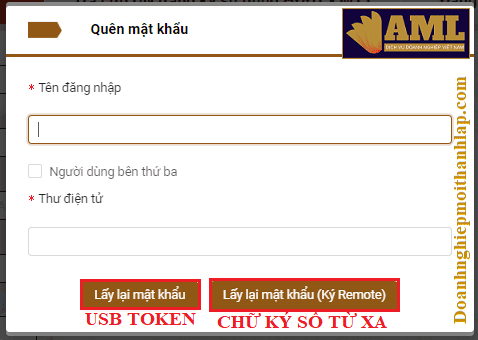 hướng dẫn lấy lại mật khẩu trang hoadondientu.gdt.gov.vn