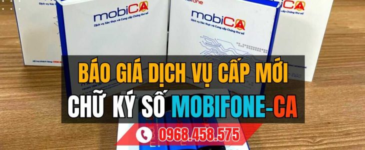 Báo giá chữ ký số MobiCA