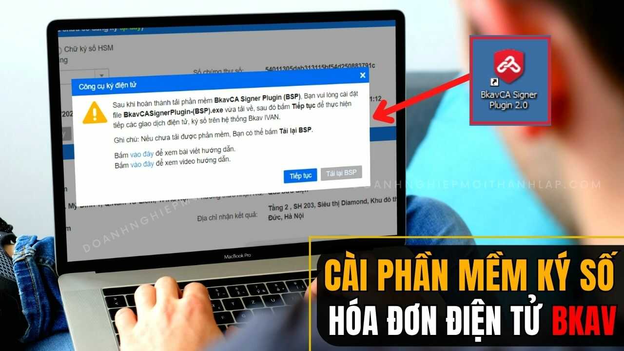 cài đặt phần mềm ký hóa đơn điện tử BKAV