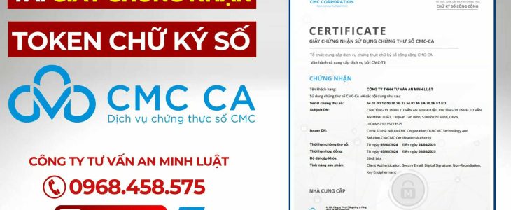 giấy chứng nhận chứng thư số CMC-CA