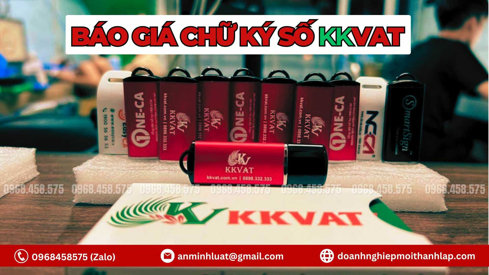 bảng giá chữ ký số kkvat