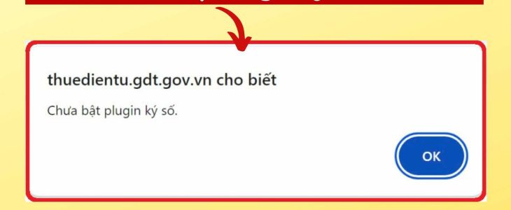Sửa lỗi Chưa bật Plugin ký số trên Thuế Điện Tử