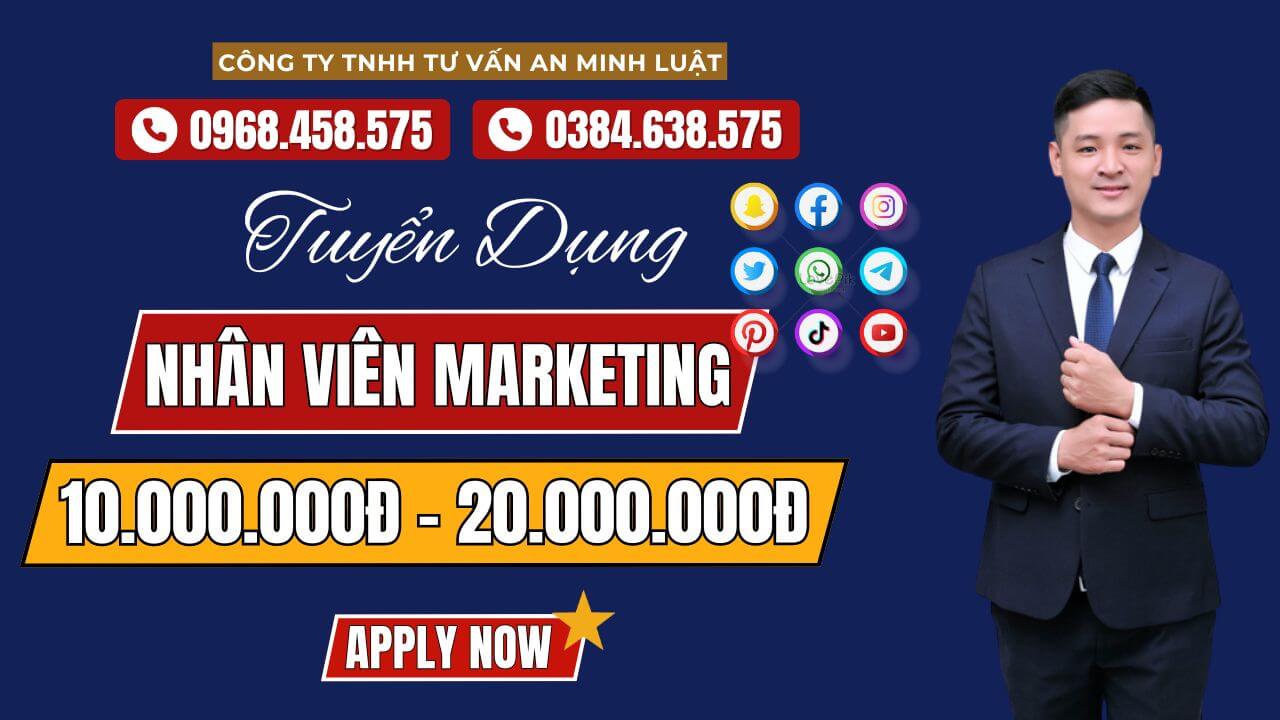 Tuyển nhân viên marketing online tại An Minh Luật