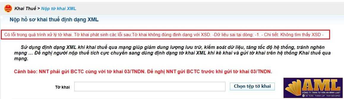 lỗi khi nộp tờ khai XML gia hạn giấy nộp tiền thuế 2025 lỗi khi nộp tờ khai XML gia hạn giấy nộp tiền thuế 2025