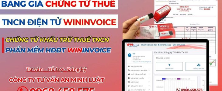 Chứng từ khấu trừ thuế TNCN Wininvoice