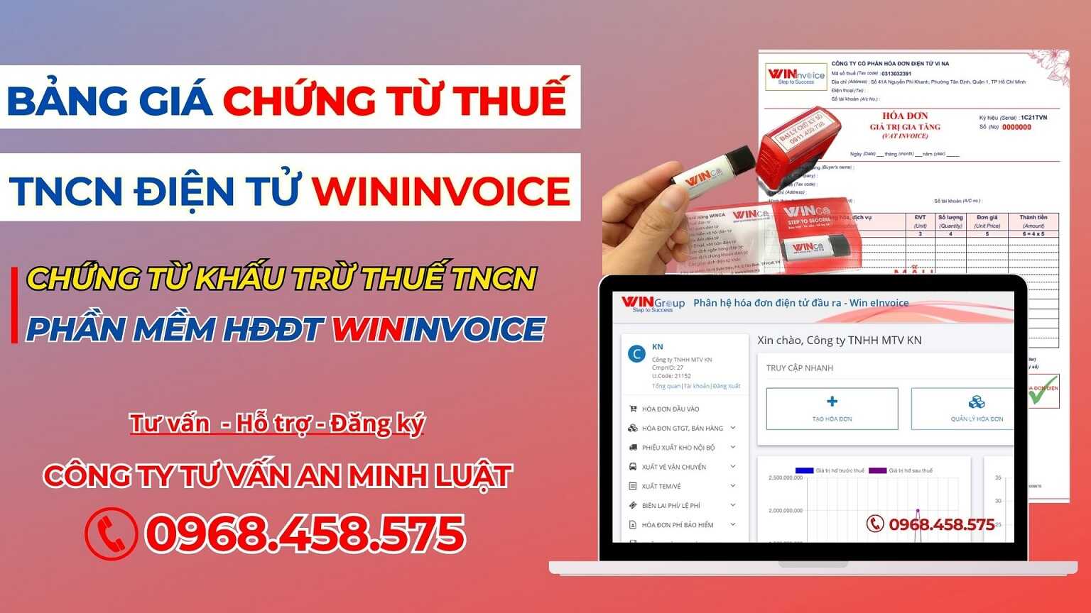 Chứng từ khấu trừ thuế TNCN Wininvoice Chứng từ khấu trừ thuế TNCN Wininvoice