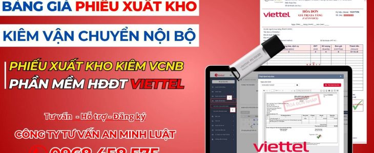 Bảng giá Phiếu Xuất Kho Kiêm Vận Chuyển Nội Bộ Viettel