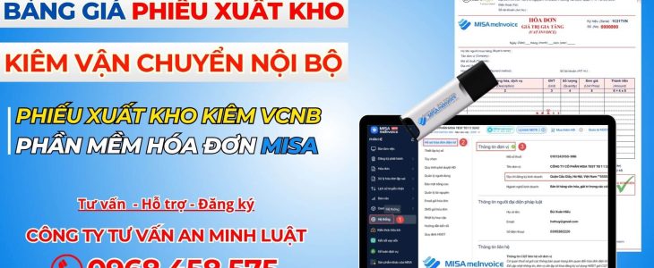 Bảng giá Phiếu Xuất Kho Kiêm Vận Chuyển Nội Bộ misa